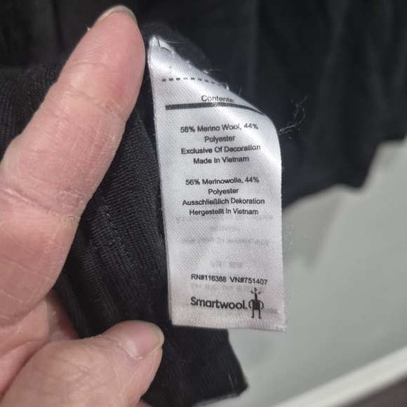 Smartwool Men's Short Sleeve Merino Wool Shirt Black - Picture 6 of 6